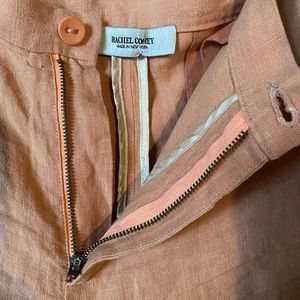 Rachel Comey linen peach colored shorts